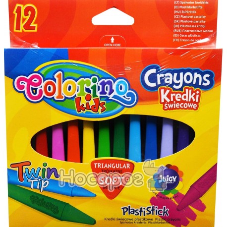Олівці пластикові кольорові Colorino