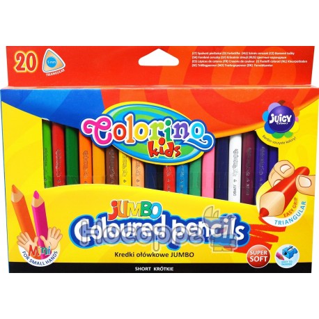 Олівці кольорові трикутні Colorino