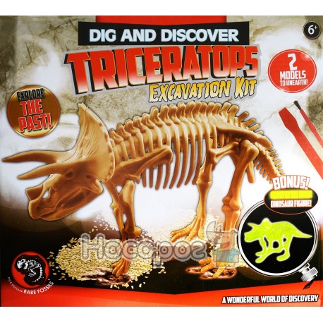 Набор археолога "Раскопай динозавра" Triceratops №399-B