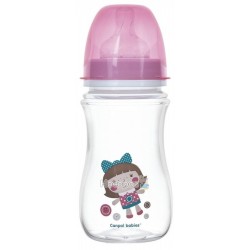 Пляшка з широким отвором антиколікова Canpol babies EasyStart-Toys рожева 5/221