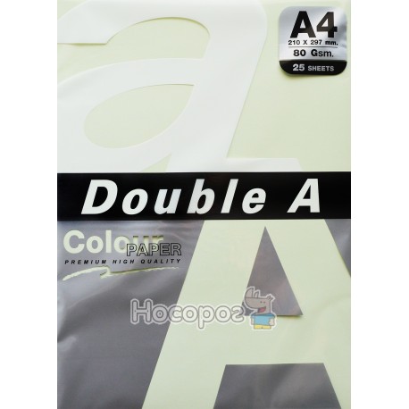 Папір ксероксний кольоровий Double A А4 зелений Р25