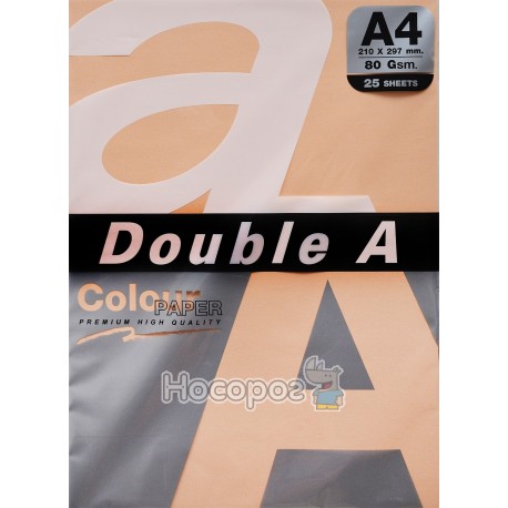 Бумага офисная цветная Double A А4 персиковый Р25