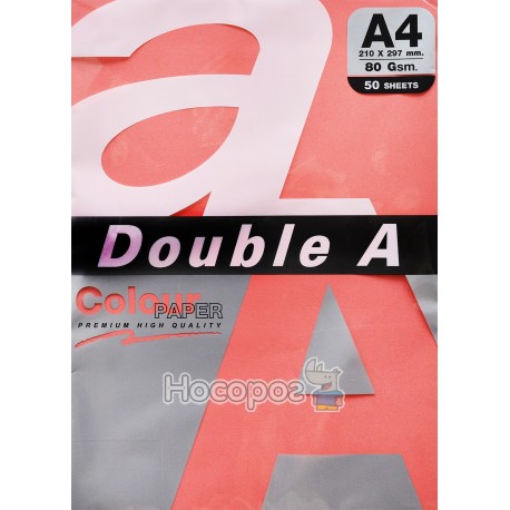 Бумага ксероксная цветная Double A А4 вишневый Р50