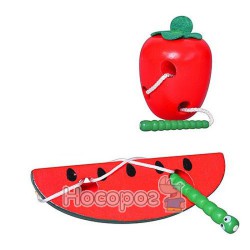 Деревянная игрушка Шнуровка MD 0363 (3 вида) (200)