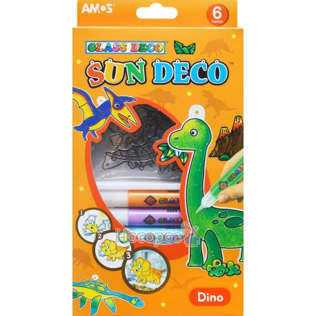 Набір для дитячої творчості Amos Sun Deco "Діно" SD10P6-D