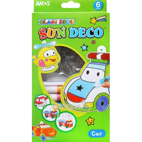 Набір для дитячої творчості Amos Sun Deco "Машина" SD10P6-С