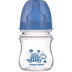 Пляшка з широким отвором антиколікова Easystart - Кольорові звірята 120 мл