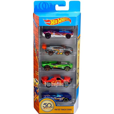 Пять машинок Hot Wheels "50-летие"