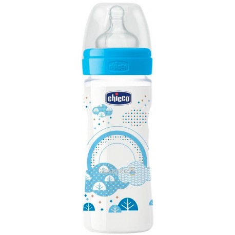 Бутылка пластиковая Chicco Well-Being от 2 месяцев средний поток