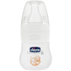 Пляшка пластикова Chicco Micro соска силіконова від 0 місяців нормальний потік
