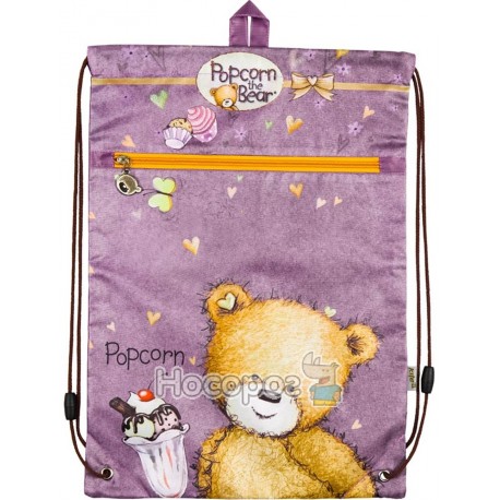 Сумка для взуття з кишенею Kite Popcorn the Bear PO18-601M-1