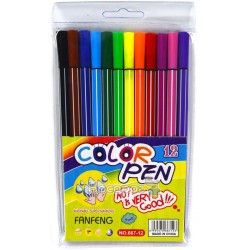 Фломастеры "Color Pen" 667-12