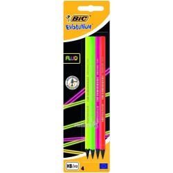 Карандаши простые Bic Evolution FLUO HB 940757