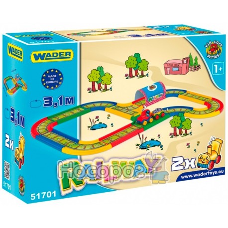 Железная дорога Wader Kid cars 3,1м 51701