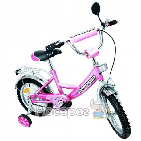 Велосипед EXPLORER 14" BT-CB-0031 рожевий з срібним