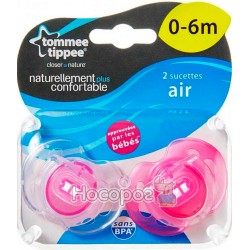 Ортодонтическая пустышка Tommee Tippee CTN 0-6 мес. Дышащая (2 шт.) 43335963