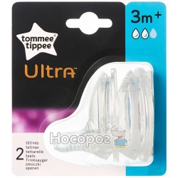 Соска силиконовая Tommee Tippee ULTRA "Средний поток" (2шт) 42401068
