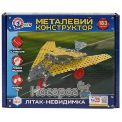 Конструктор металевий ТехноК "Літак-невидимка" 4869
