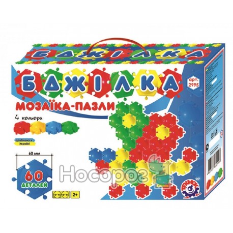 Іграшка мозаїка-пазли Технок "Бджілка" 2995