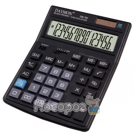 Калькулятор DAYMON DМ-760 бухгалтерский, 16 р.