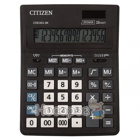 Калькулятор CITIZEN CDB-1601 BK, 16 р.