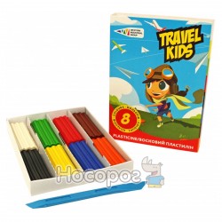 Пластилин Гамма Travel Kids Восковой 8 цветов