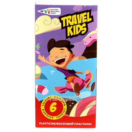 Пластилін Гамма Travel Kids 6 кольорів 
