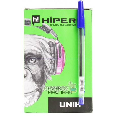Ручка масляна Hiper Unik HO-530 0,7 мм синя (50/2000)