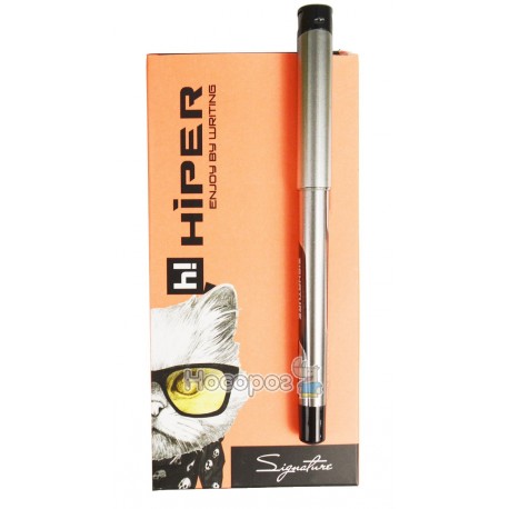 Ручка гелева Hiper Signature HG-105 черная