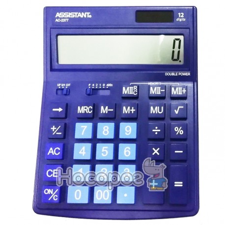 Калькулятор ASSISTANT АС-2377 синій