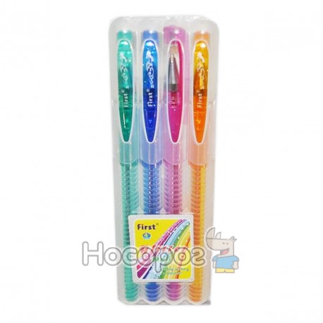 Ручки в наборі 919- 4 кольорів з блиском