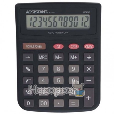 Калькулятор ASSISTANT АС-2312 black