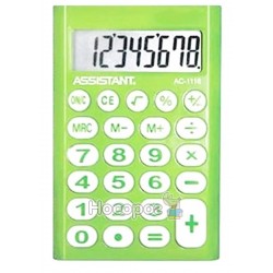 Калькулятор ASSISTANT AC-1116 green