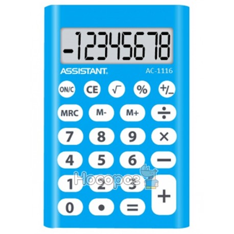 Калькулятор ASSISTANT AC-1116 (blue)