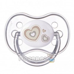 Пустышка Canpol babies Newborn baby симметричная 22 / 580rn baby - бежевые сердца 22 / 580_bei