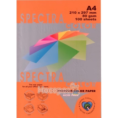 Бумага цветная SPECTRA COLOR Saffron 240 (интенсивный оранжевый)