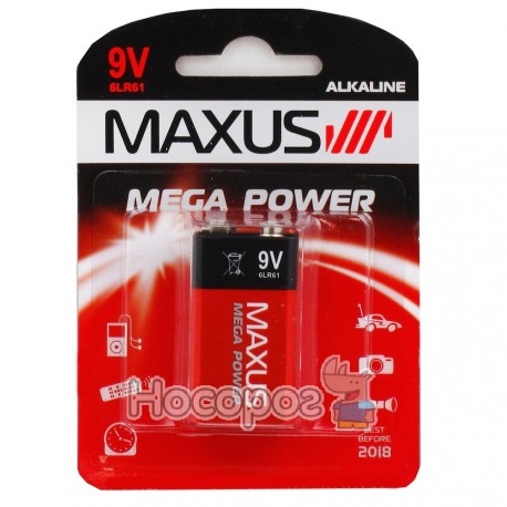 Батарейки MAXUS 9V 6LR61 крона
