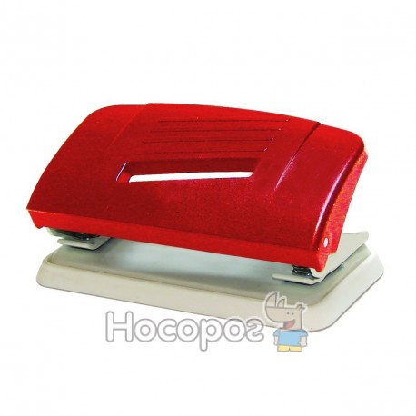 Діркопробивач NORMA 4327 пластик., 8см, 10арк, червоно-сірий (04010171)