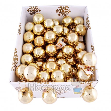 Набор N1-6003-SG с 3-х шаров блестящих золотых