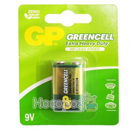 Батарейки GP Greencell 1604GLF-2UE1 крона 4891199002212 (10/200)