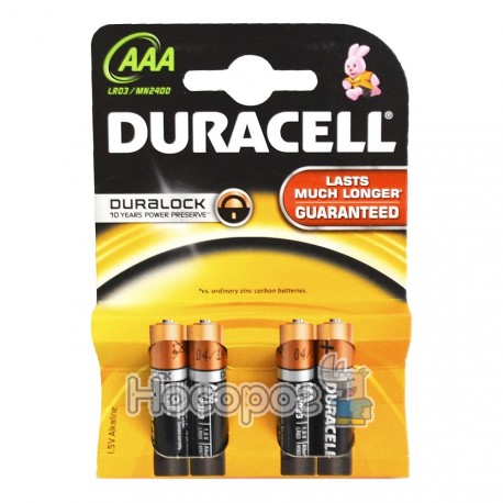 Батарейки Durasel LR03 AAA мініпальчик (4/40)