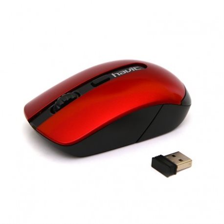 Мышь беспроводная HAVIT HV-MS989GT Wireless USB, black/red