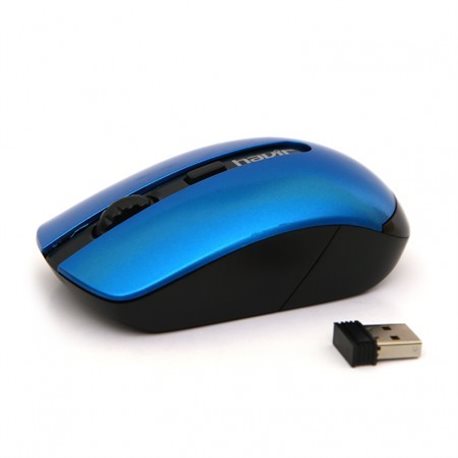 Мышь беспроводная HAVIT HV-MS989GT Wireless USB, black/blue