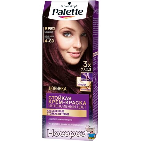 Фарба для волосся Palette RFE-3 (4-89) Баклажан 110 мл (3838905551719)