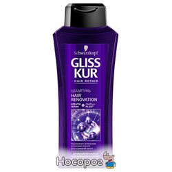 Шампунь Gliss Kur Hair Renovation для ослаблених і виснажених після фарбування і стайлінгу волосся 400 мл (4015100194968)