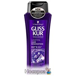 Шампунь Gliss Kur Hair Renovation для ослаблених і виснажених після фарбування і стайлінгу волосся 250 мл (4015100194999)