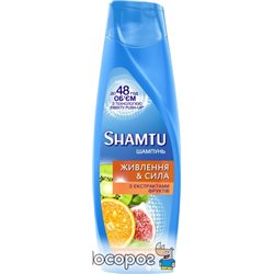 Шампунь Shamtu Питание и Сила c экстрактами фруктов для всех типов волос 360 мл (4015100195774)