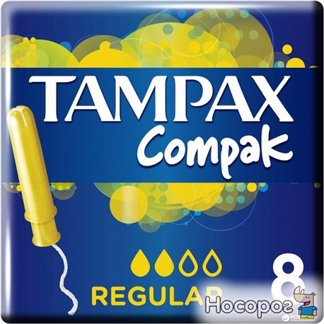 Тампоны Tampax Compak Regular Single c аппликатором 8 шт (4015400219446)