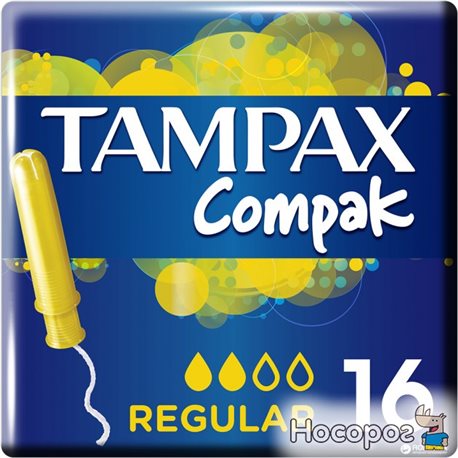Тампоны Tampax Compak Regular Duo c аппликатором 16 шт (4015400219507)