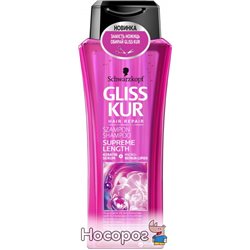 Шампунь Gliss Kur Supreme Length для довгого волосся, схильних до пошкоджень і жирності 250 мл (4045787436464)